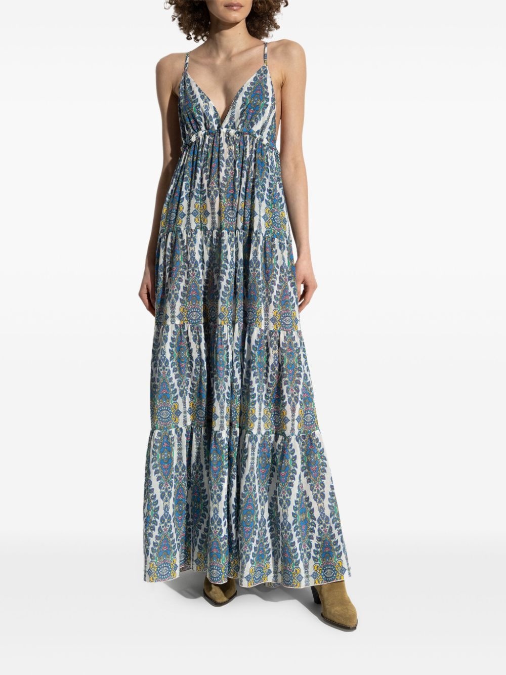 printed maxi dress - 3