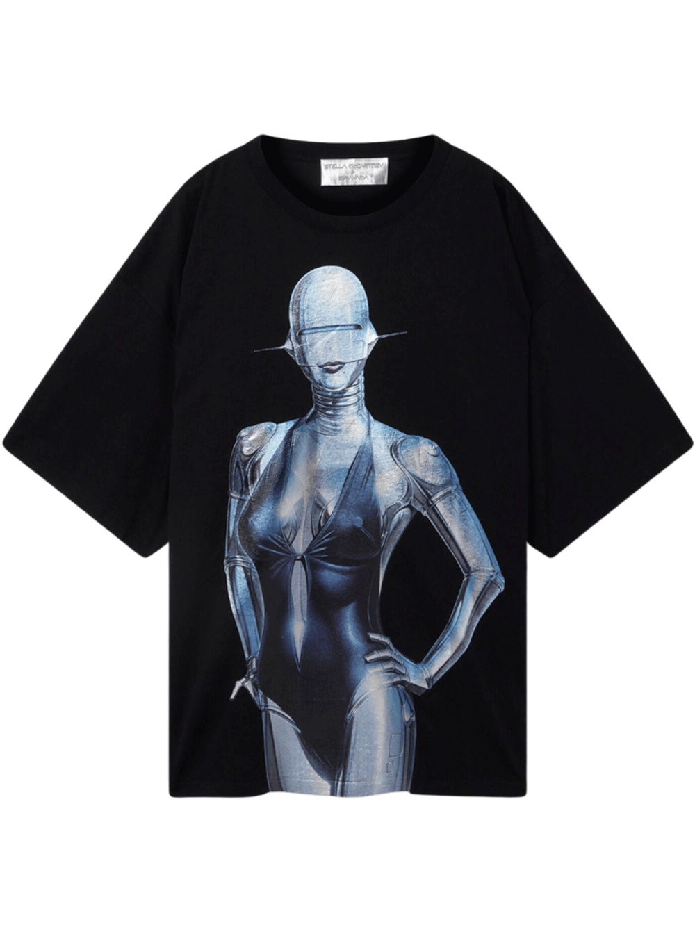 Stella McCartney + Sorayama Sexy Robot Oversized Organic Cotton T-Shirt - 1