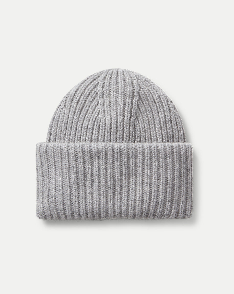CASHMERE FOLDOVER BEANIE - 1