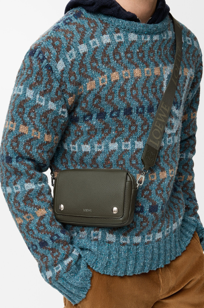 Loewe Small Pebble messenger bag in supple grained calfskin outlook