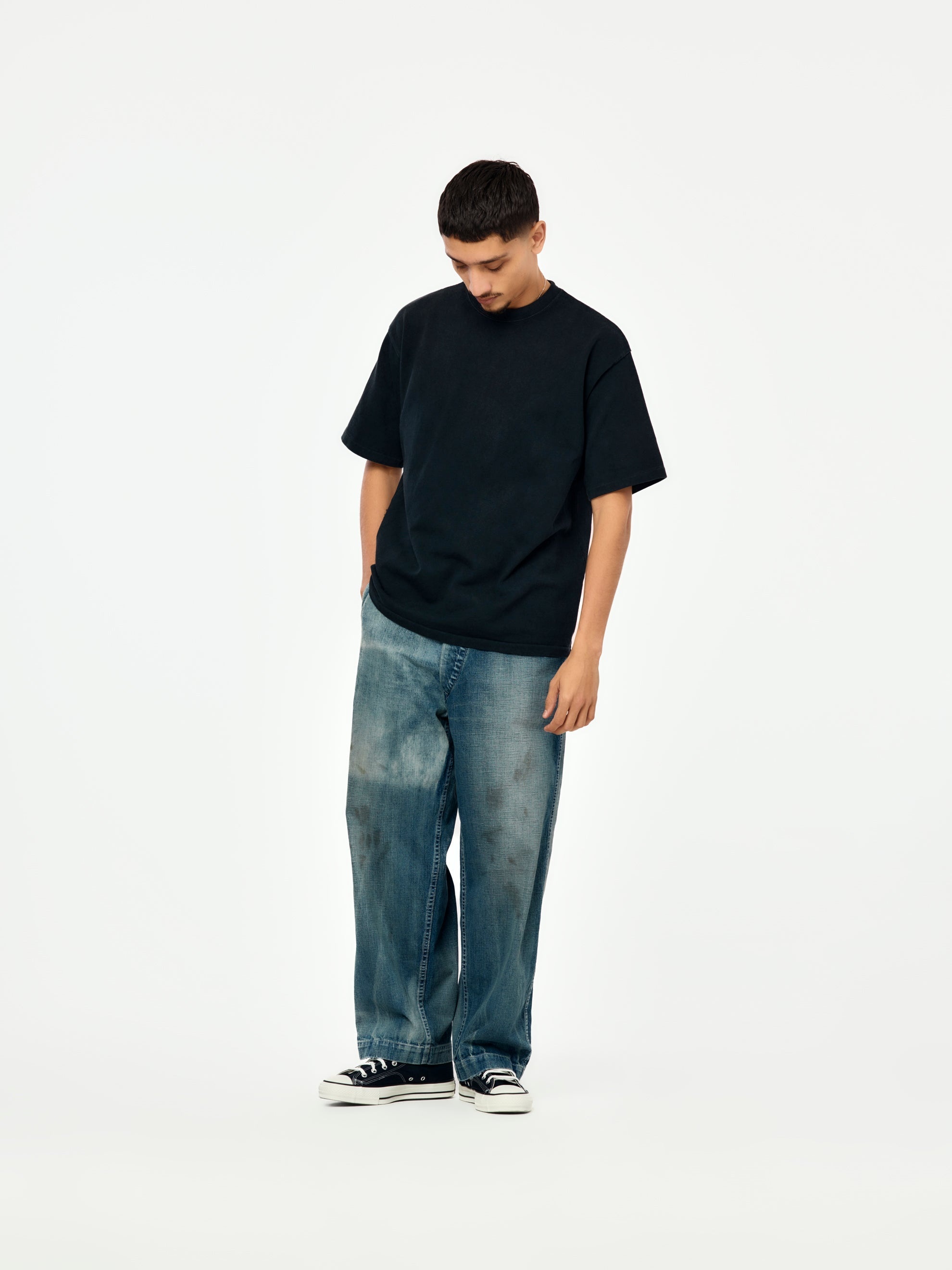 A.PRESSE US Army Dungaree Denim Trousers