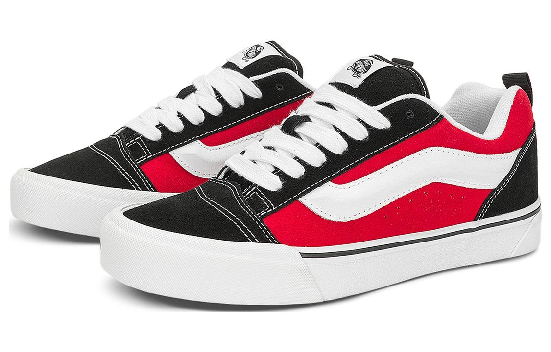 Vans Knu Skool Shoe 'Black Red' VN0009QC6RT - 2