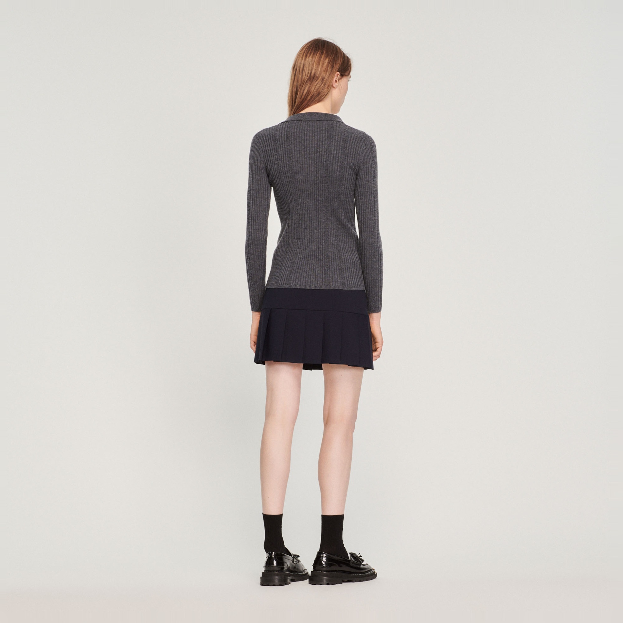 Knit sweater with jewel buttons - 6