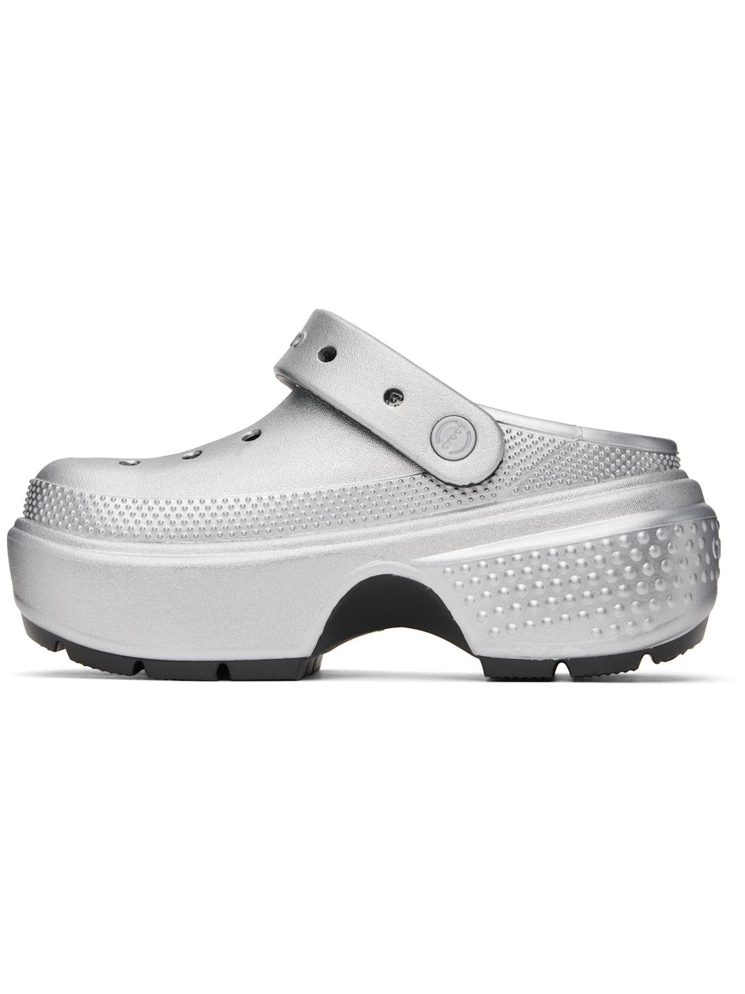 Silver Stomp Metallic Slip-on Loafers - 3