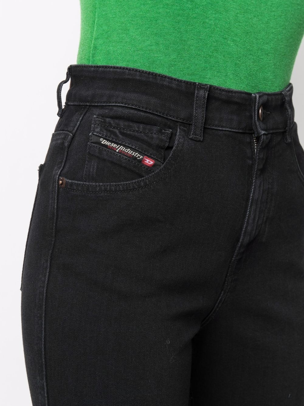 logo-patch denim jeans - 5