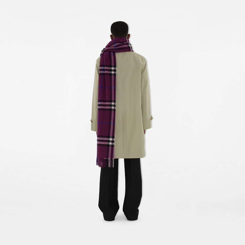 Wide Check Cashmere Scarf 4