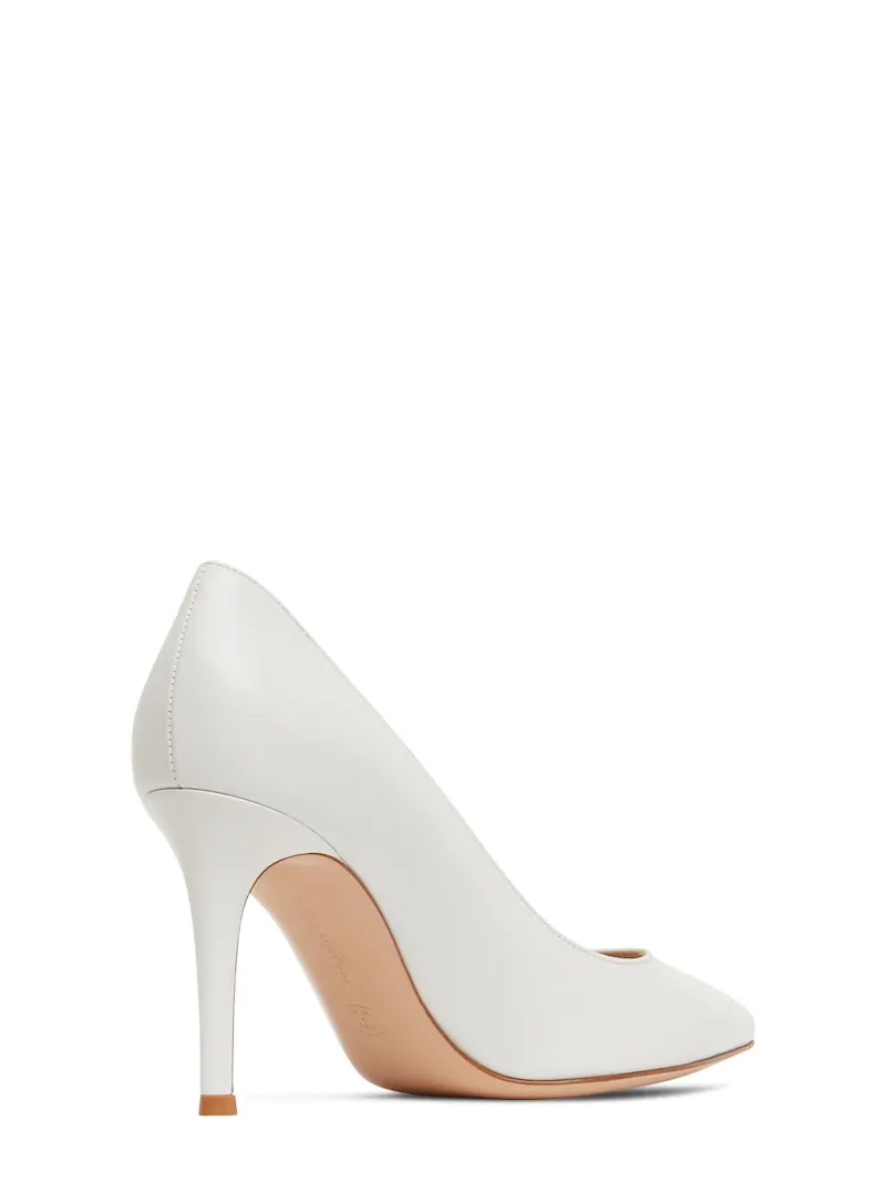 85MM GIANVITO LEATHER PUMPS - 4