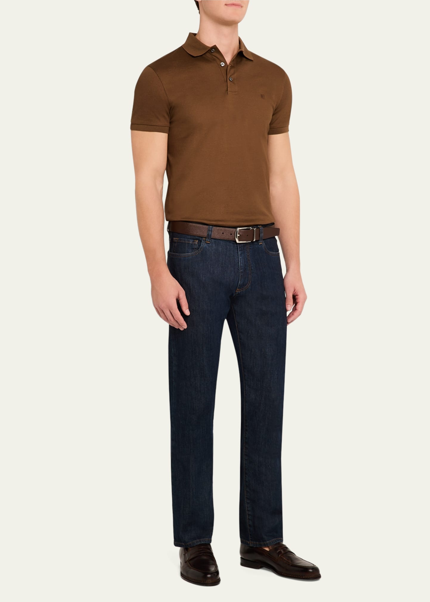 Men's Custom Slim-Fit Pique Polo Shirt - 2