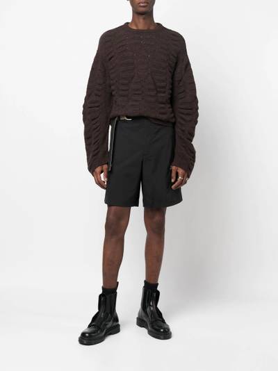 Helmut Lang belted cargo shorts outlook