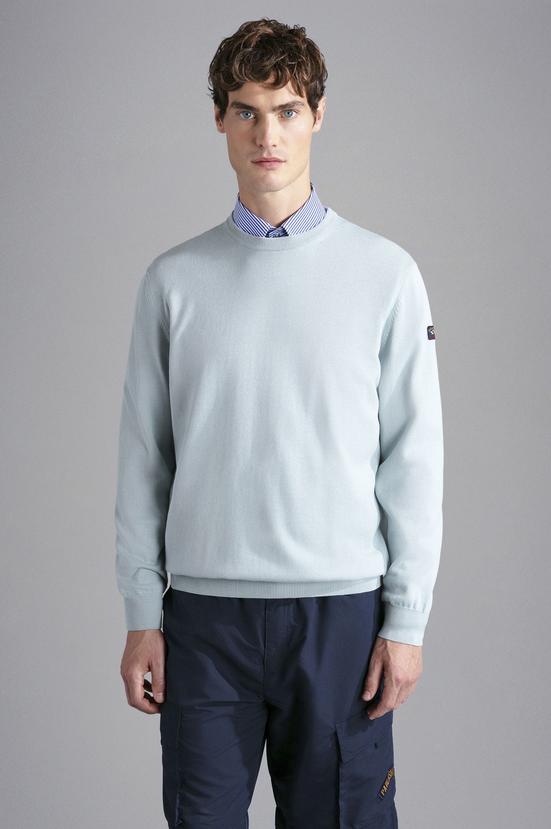GARMENT DYED PIMA COTTON JUMPER - 6