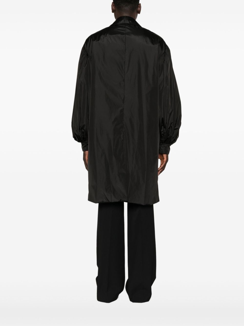 crystal-appliqué midi coat - 4