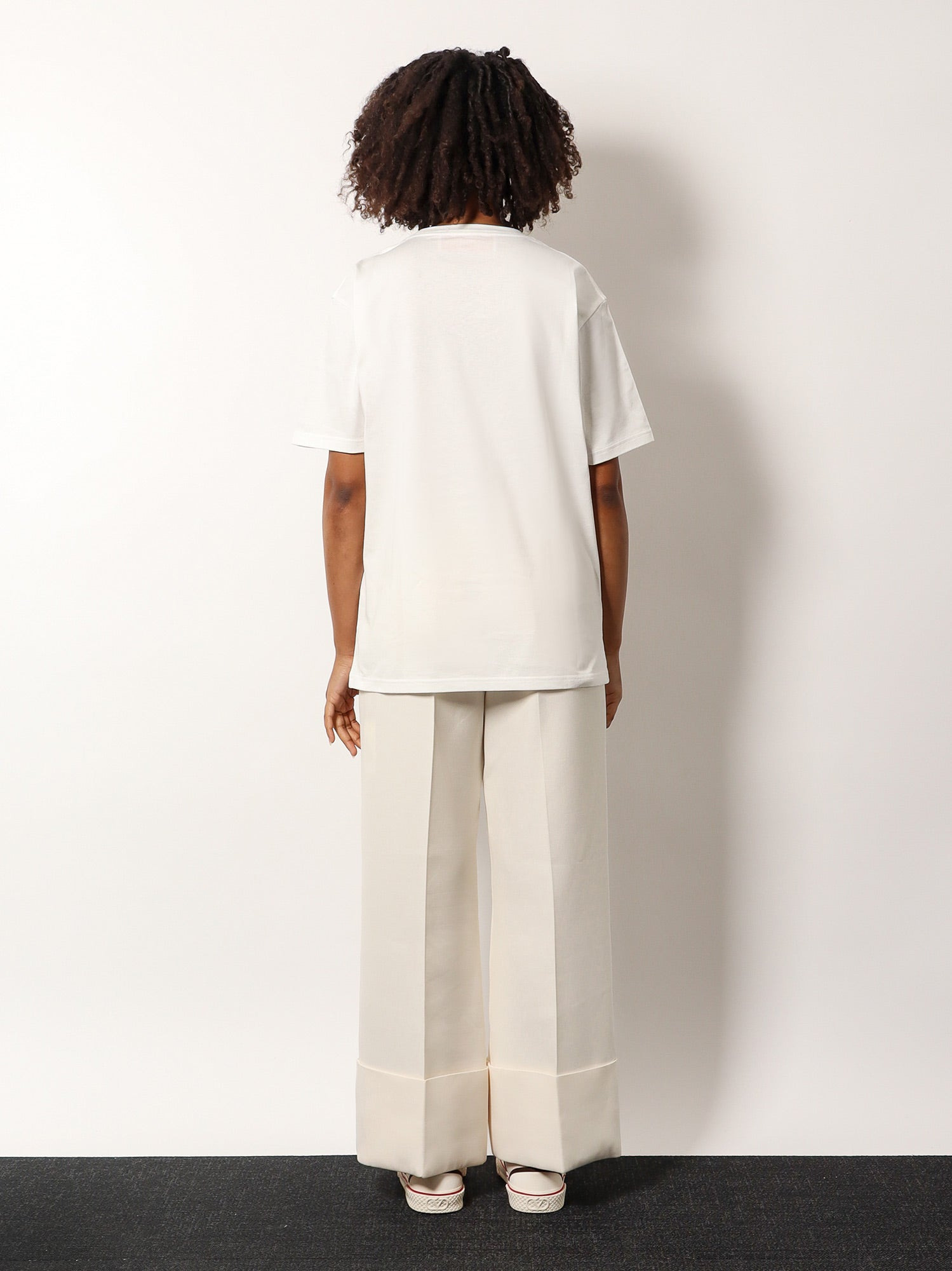 Cotton T-Shirt With Chez Valentino Print - 4