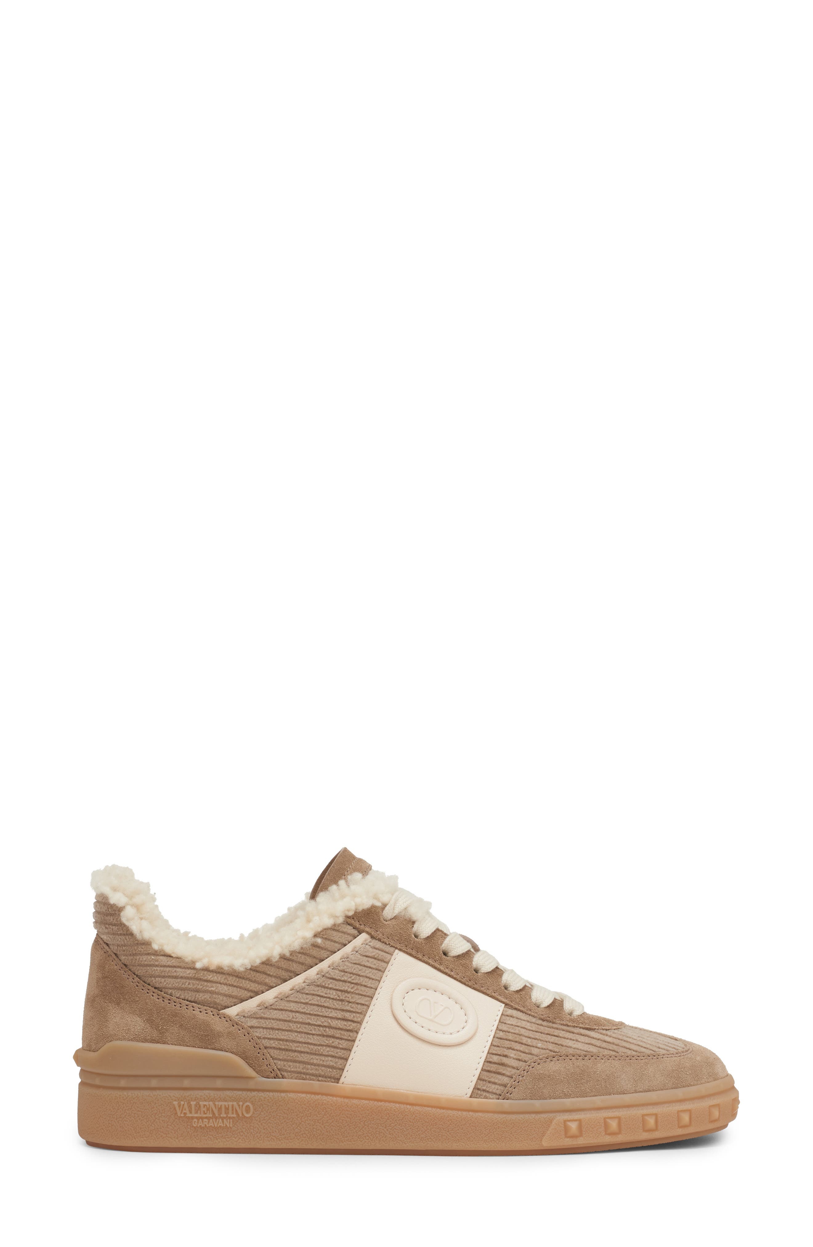 Valentino Garavani Upvillage Shearling Lined Sneaker in New Chinos at Nordstrom - 3
