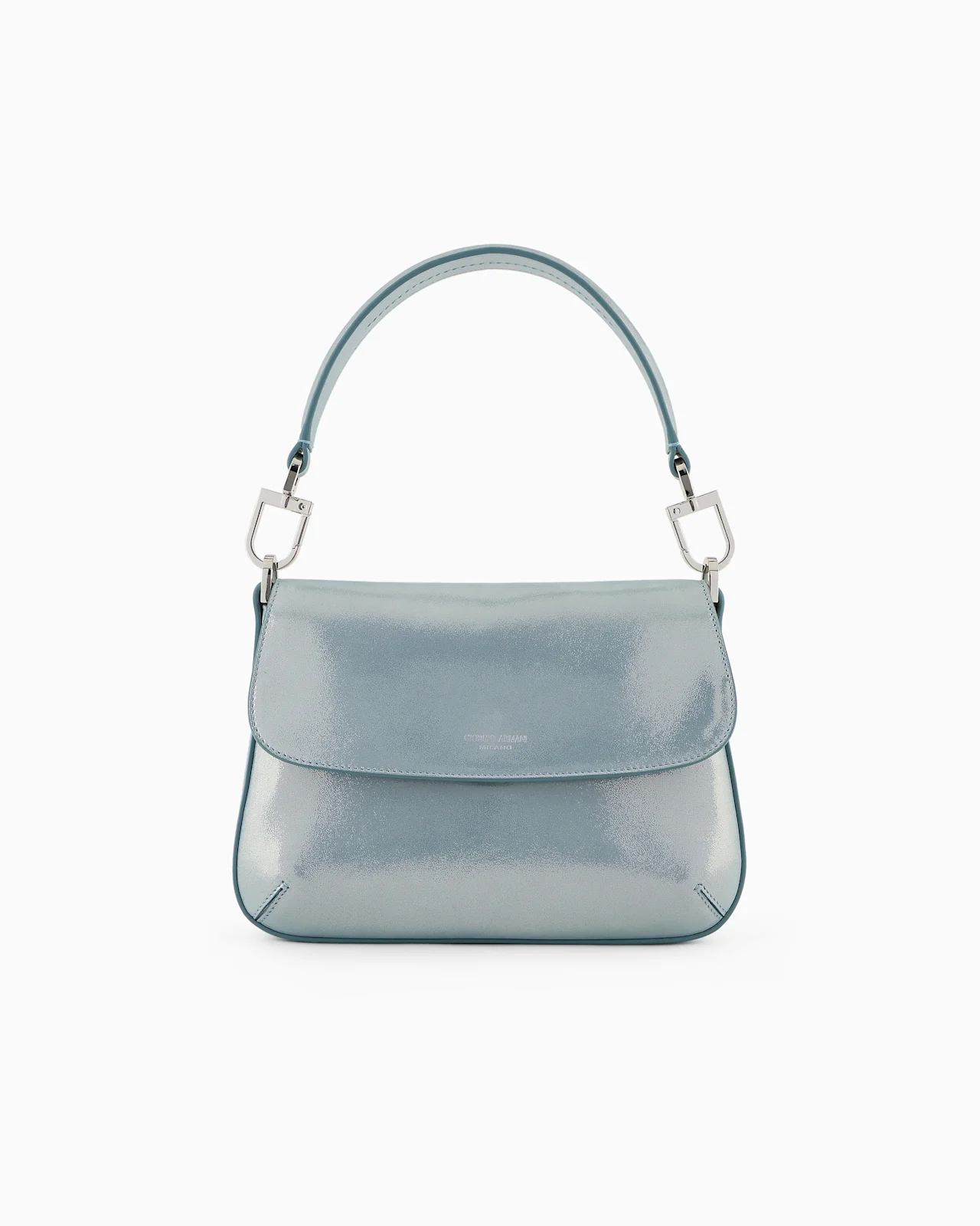 La Prima Soft small baguette bag in shiny nubuck - 1