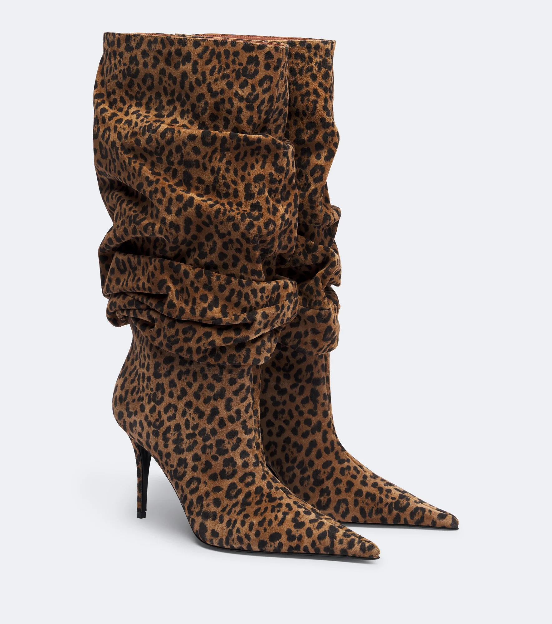 Anok leopard-print suede knee-high boots - 1