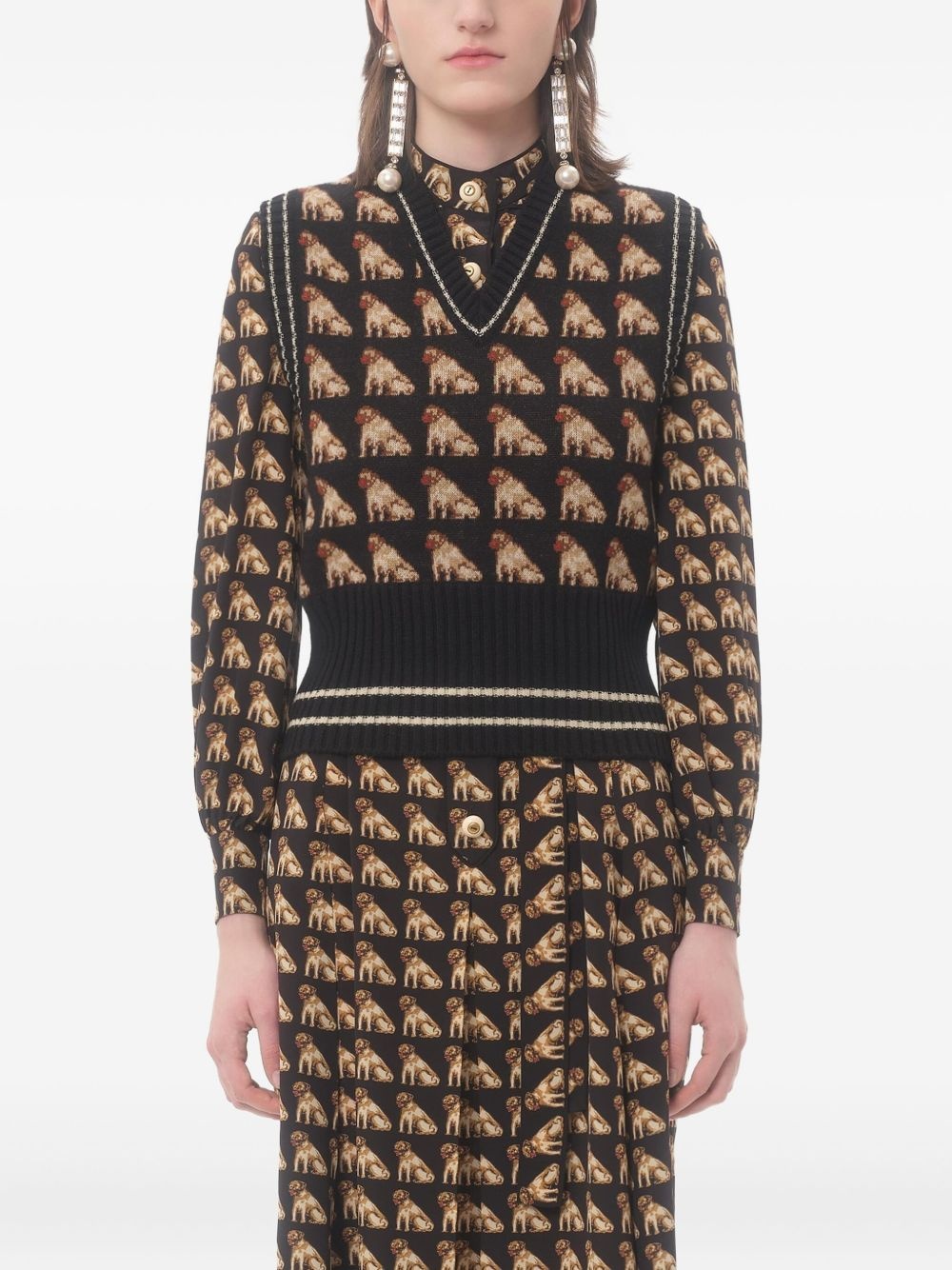Petit Charles jacquard vest - 3