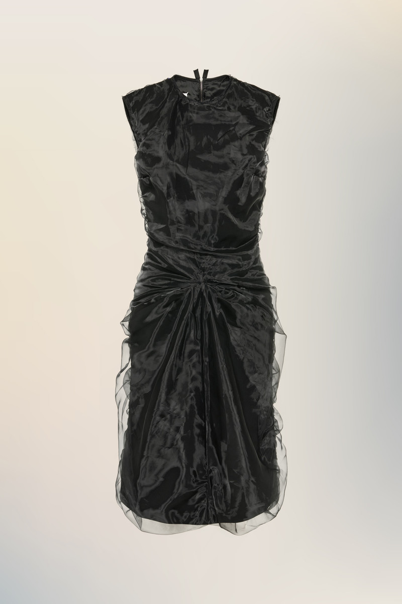 Maison Margiela Gathered organza dress outlook