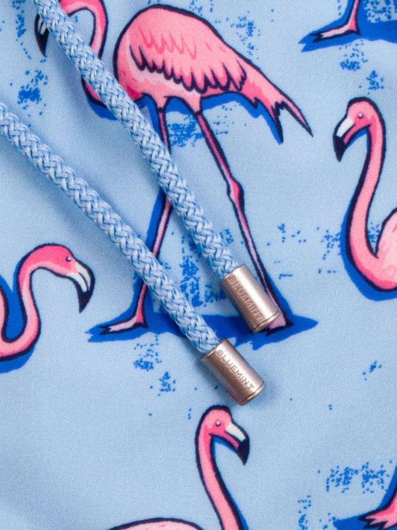 flamingo-print swim shorts 5