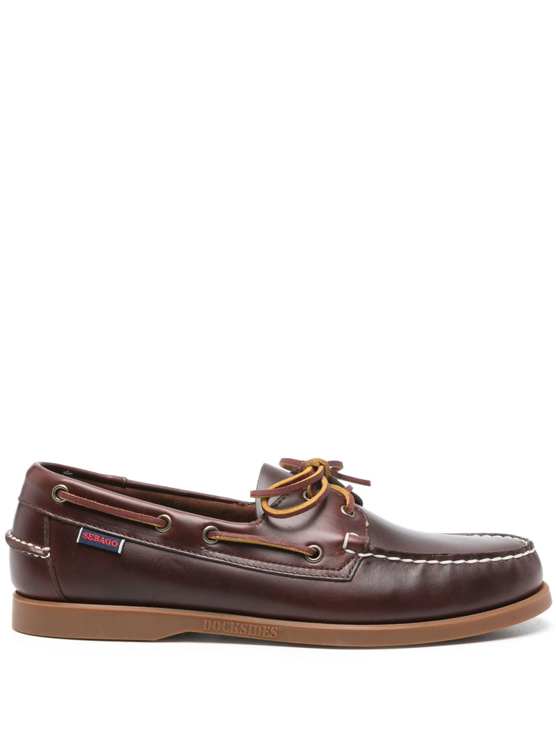 leather boat shoes - 1