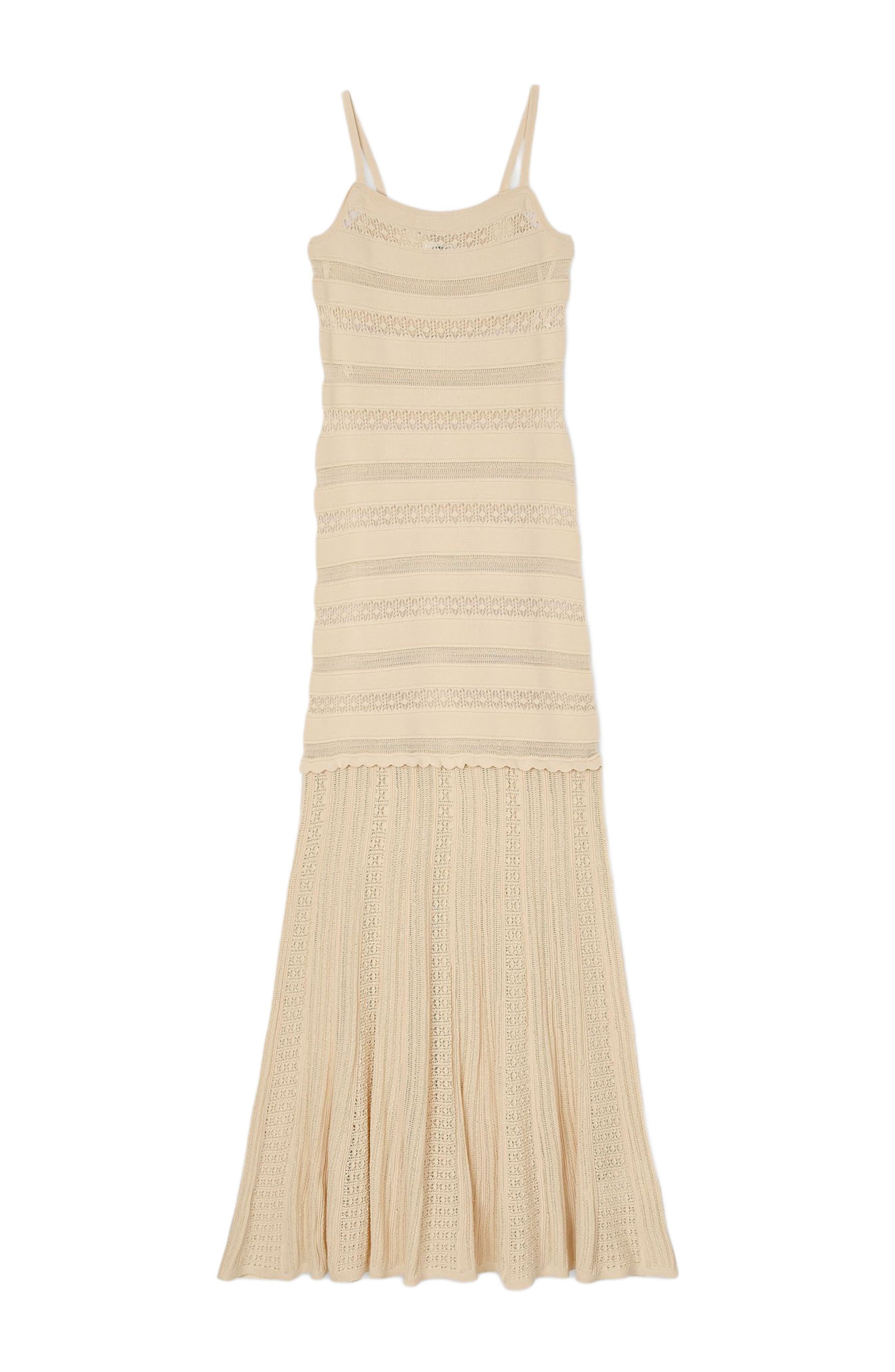 SANDRO Knit maxi dress in Vanilla at Nordstrom - 5