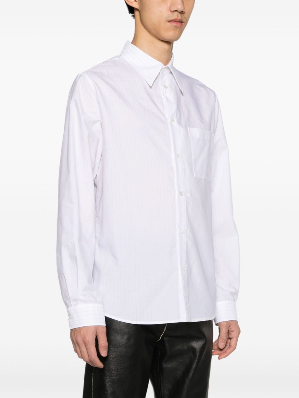 pinstriped cotton shirt - 3