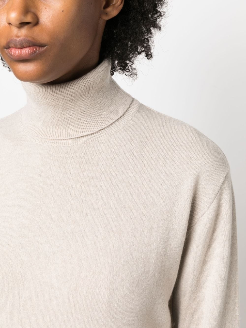 roll-neck cashmere jumper - 5