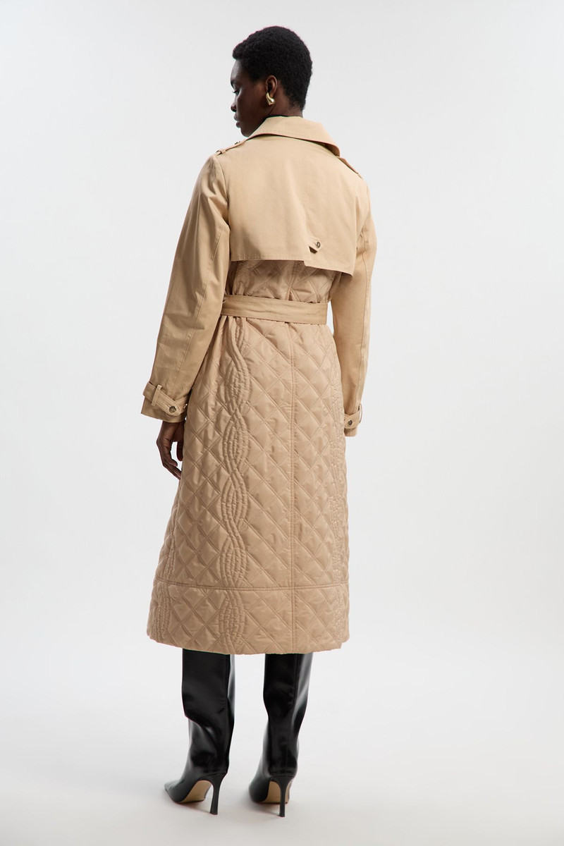 Quilted Trench Coat 6