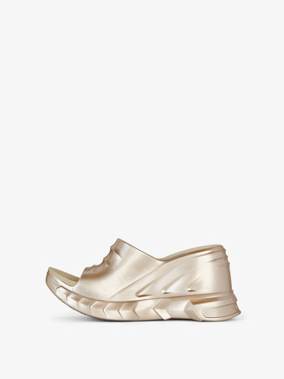 Givenchy MARSHMALLOW WEDGE SANDALS IN LAMINATED RUBBER outlook