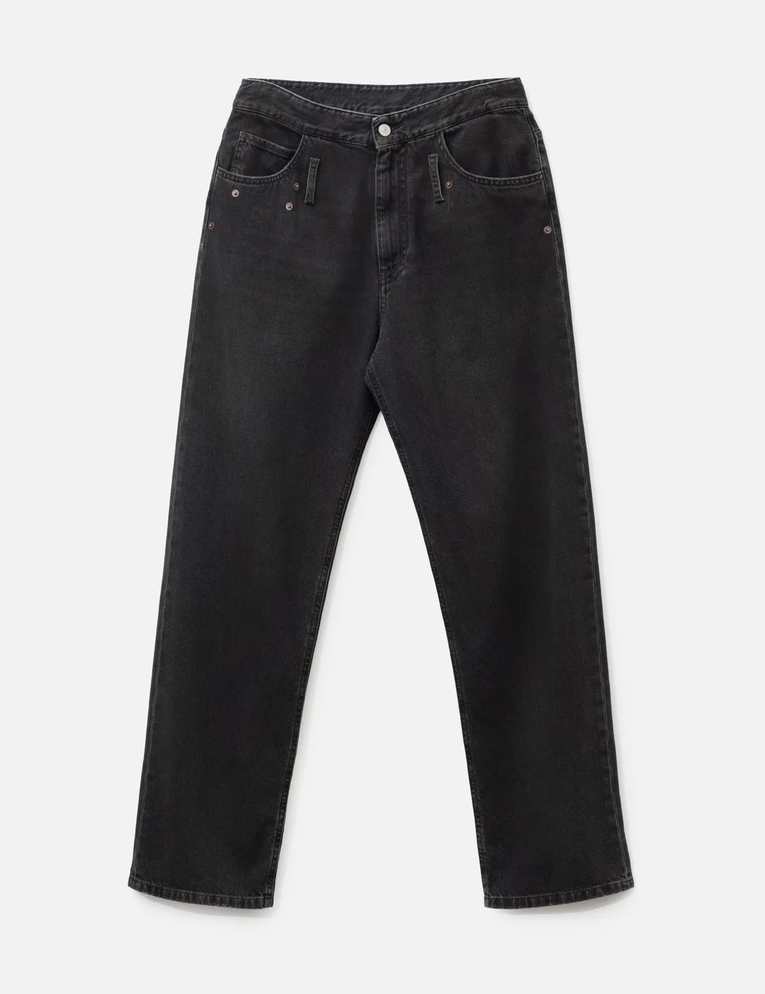 STRAIGHT-LEG DENIM JEANS - 1