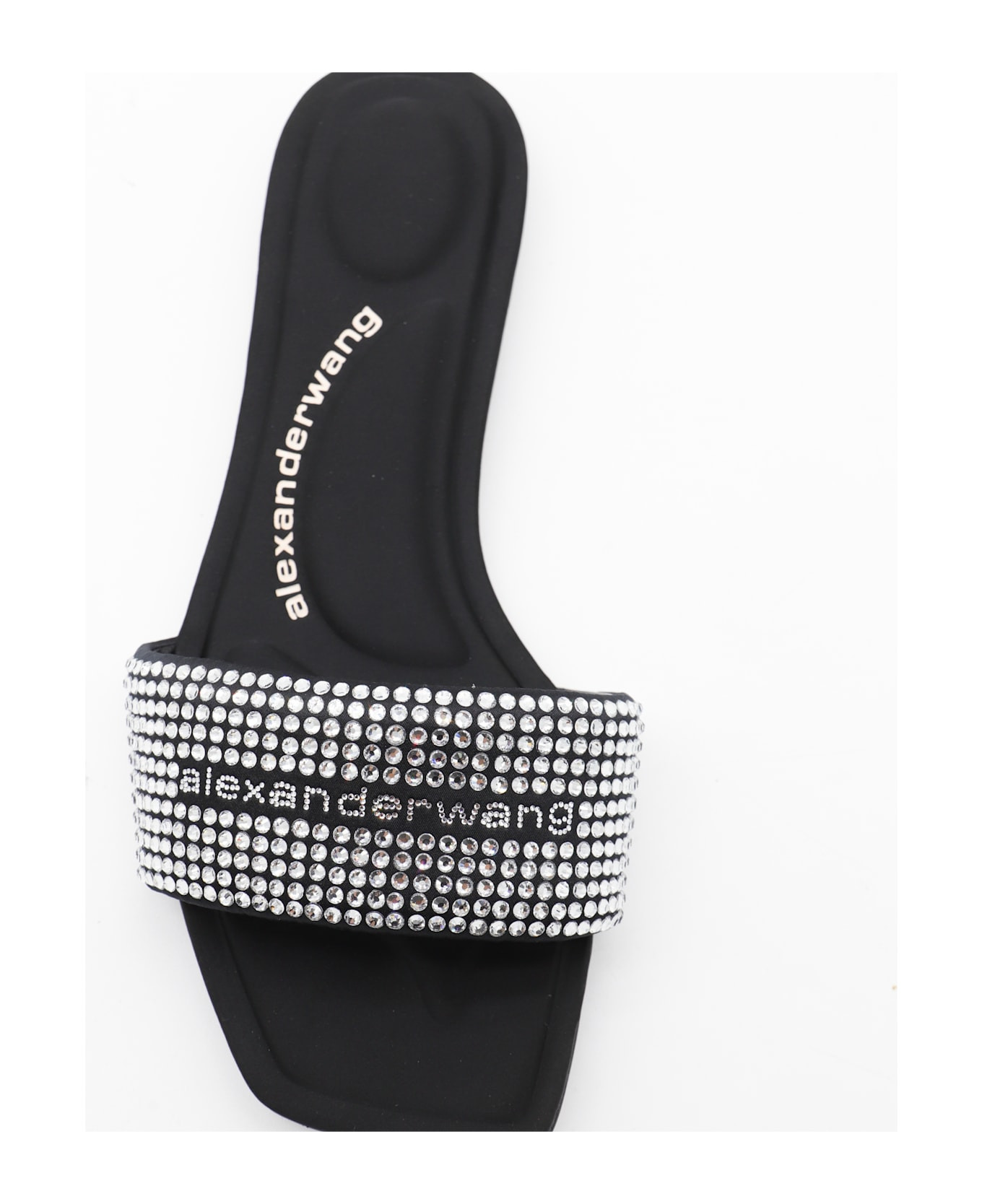 Black And Silver Leather Sandals - 4