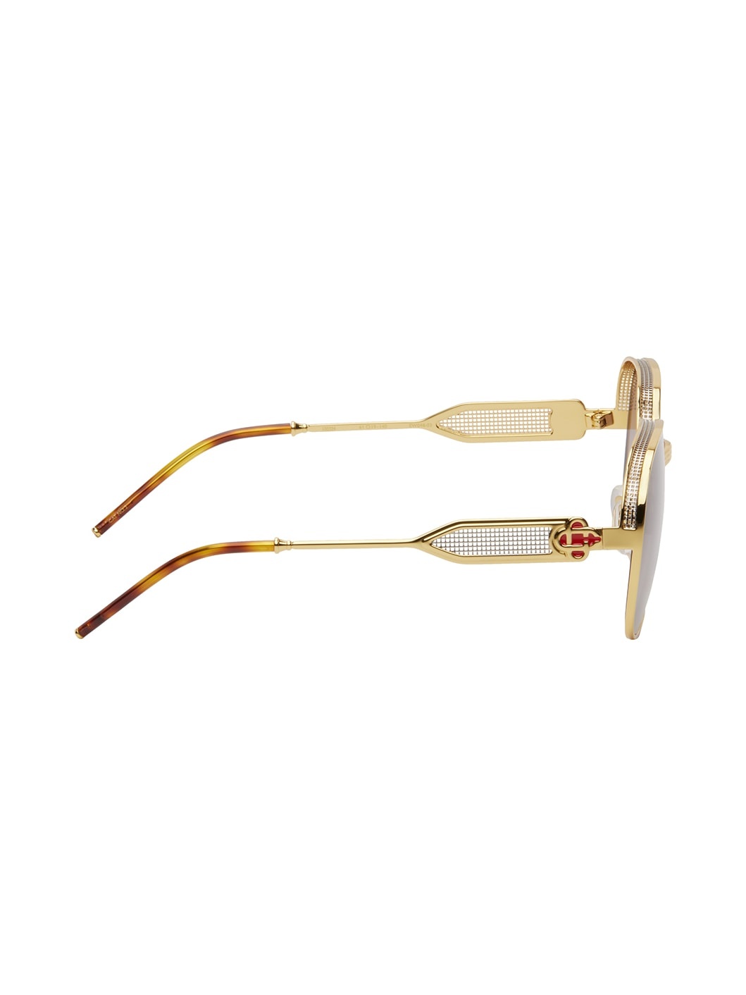 Gold Square Sunglasses - 2