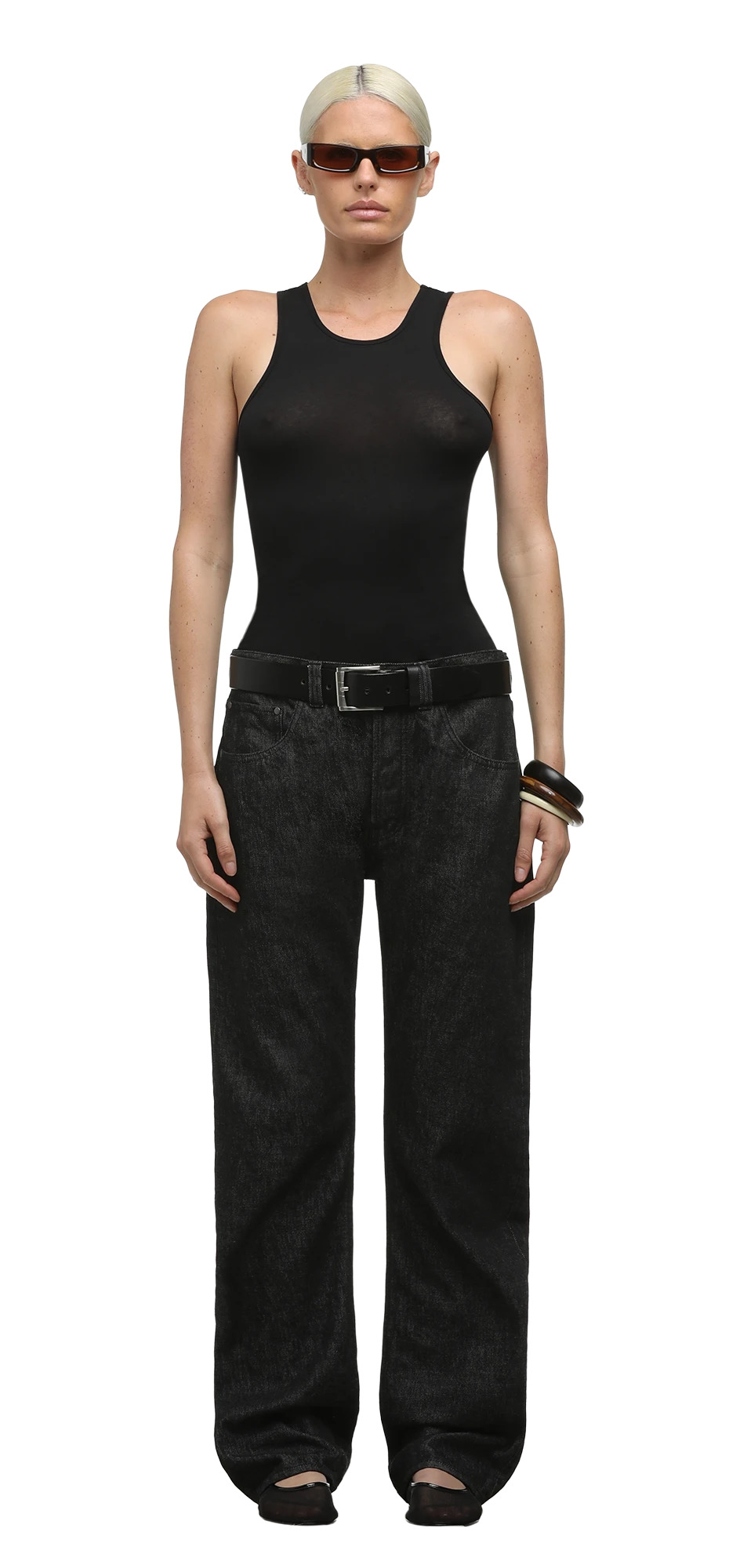 SLEM JEANS RAW BLACK - 3