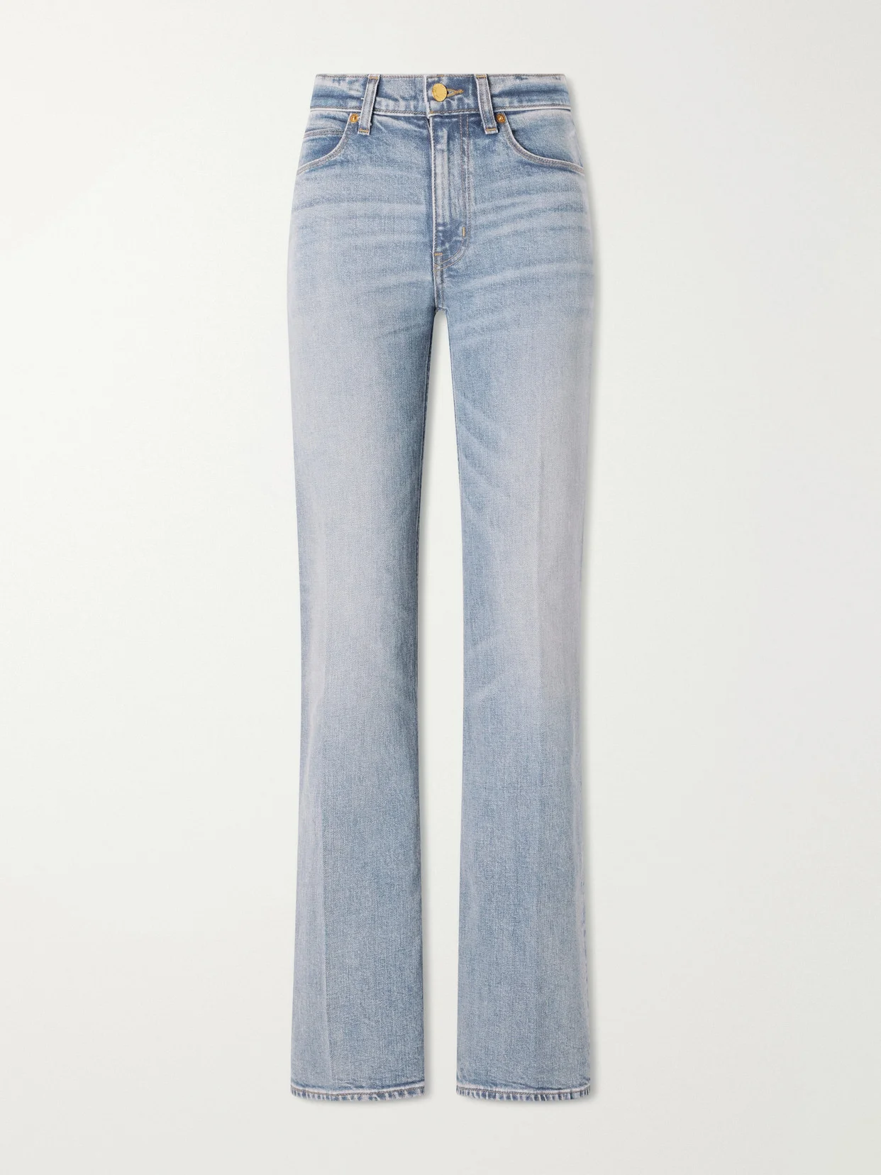Wide-leg Mid-rise Jeans - 1