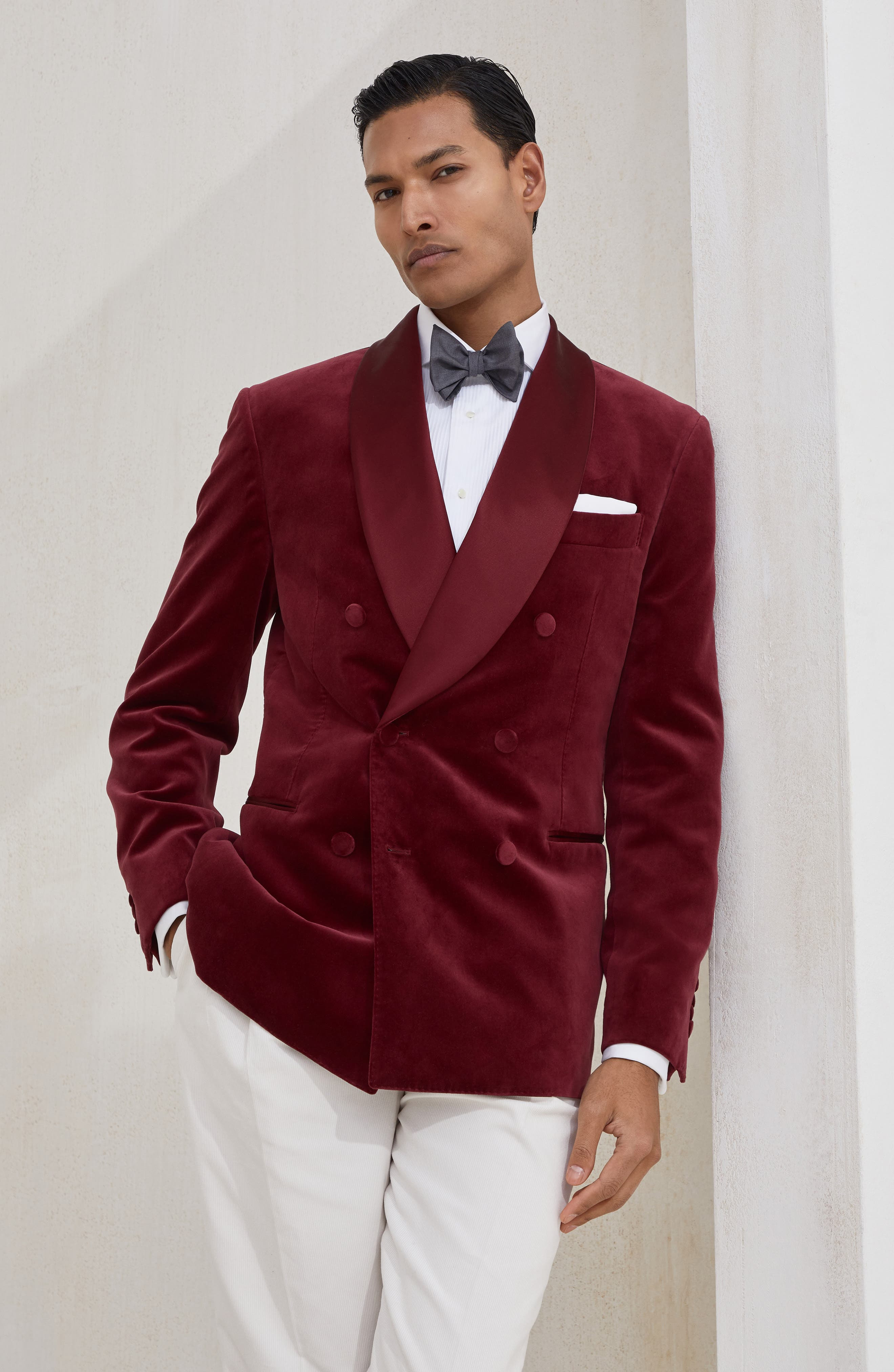 Brunello Cucinelli Tuxedo Jacket in Amaranth at Nordstrom - 5