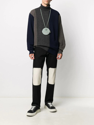 UNDERCOVER colour-block roll neck jumper outlook