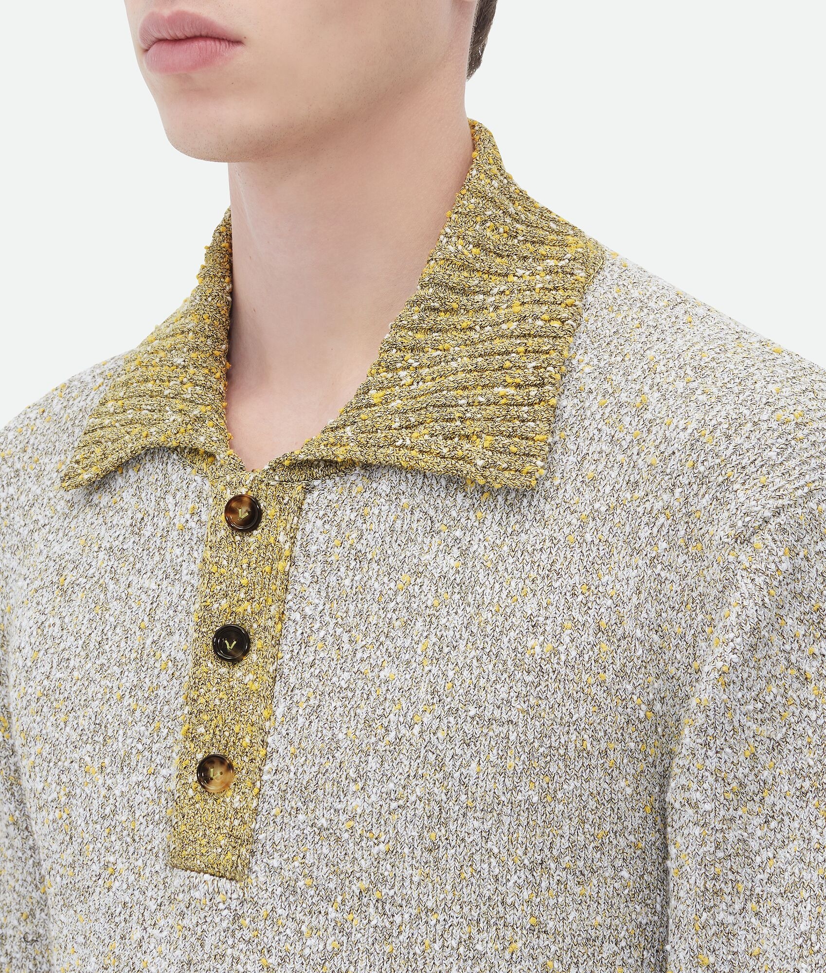 Ribbed Viscose Polo - 4