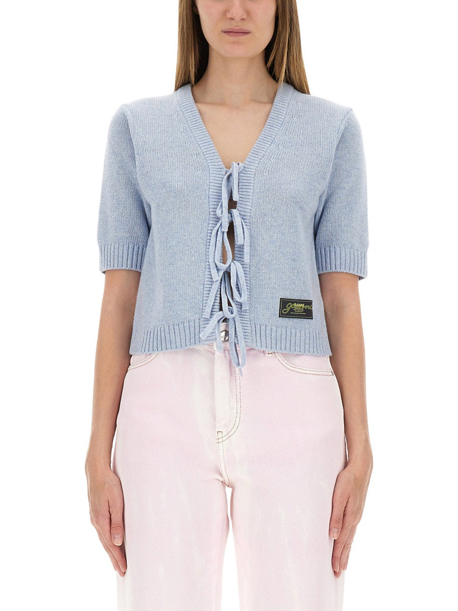 Cardigan With Bows - 1