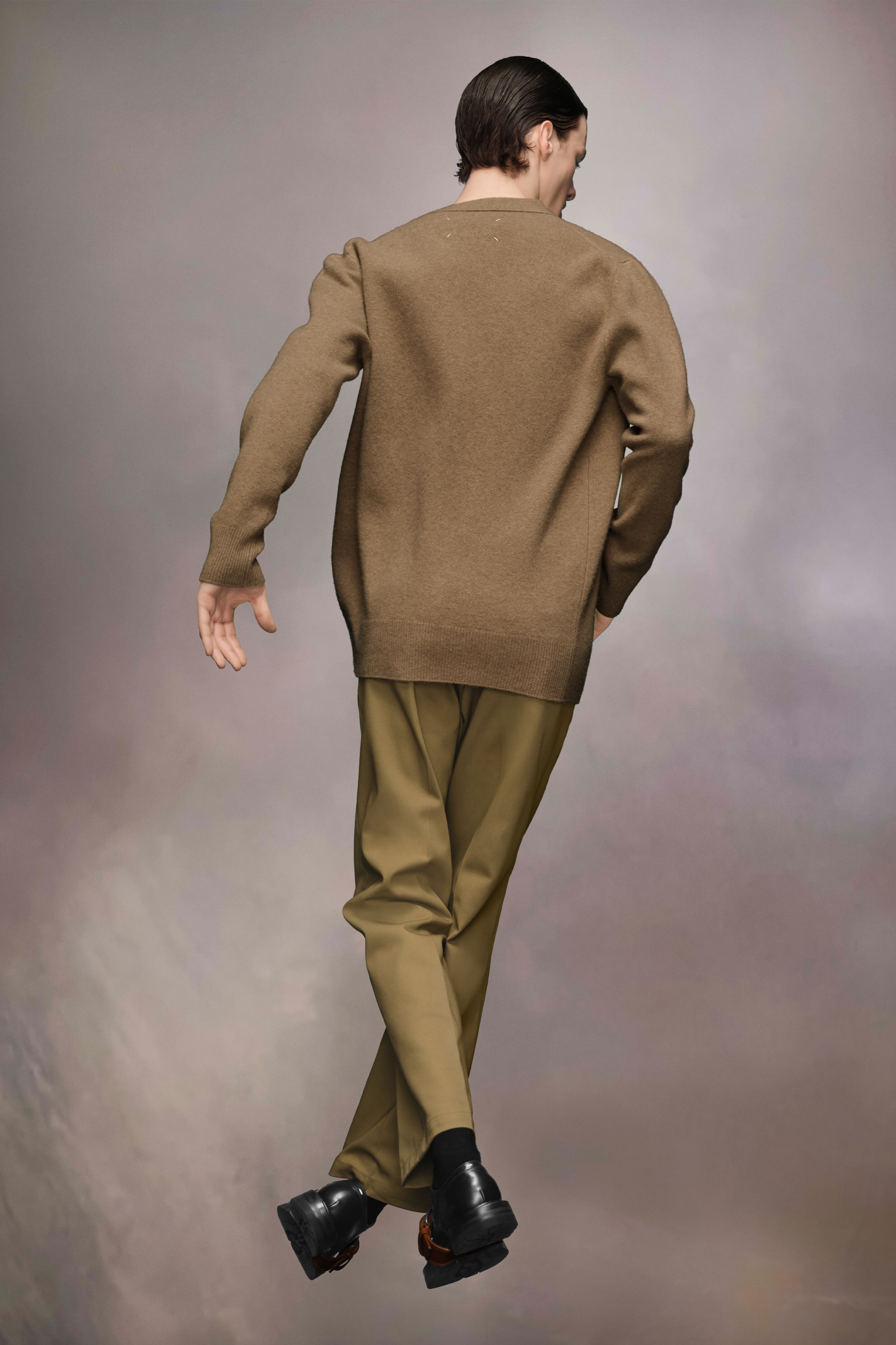 Washed Lambswool Cardigan - 5