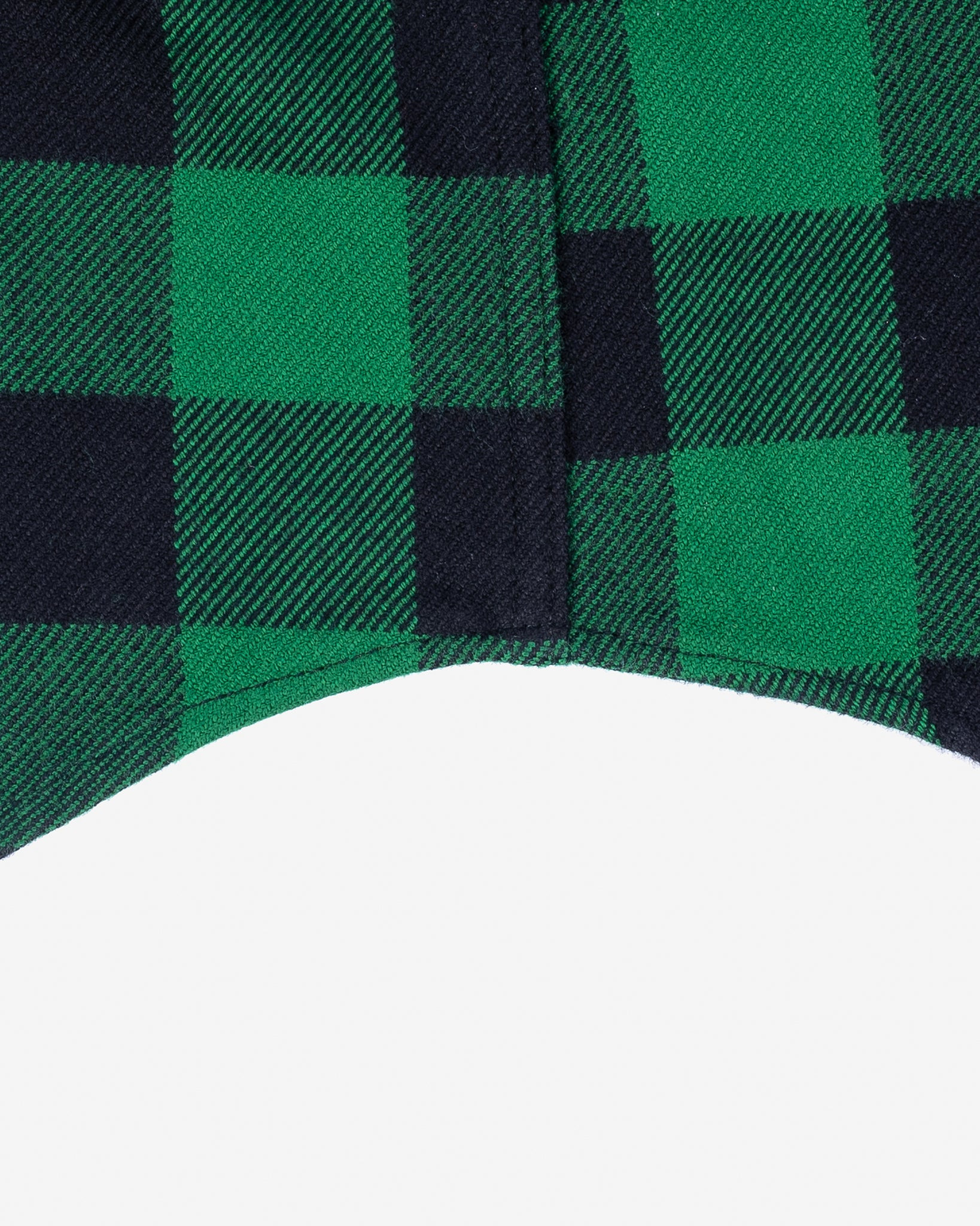 IHSH-232-GRN Ultra Heavy Flannel Buffalo Check Western Shirt - Green/Black - 20