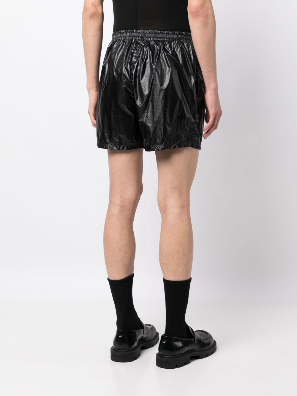 thigh-length track shorts - 4