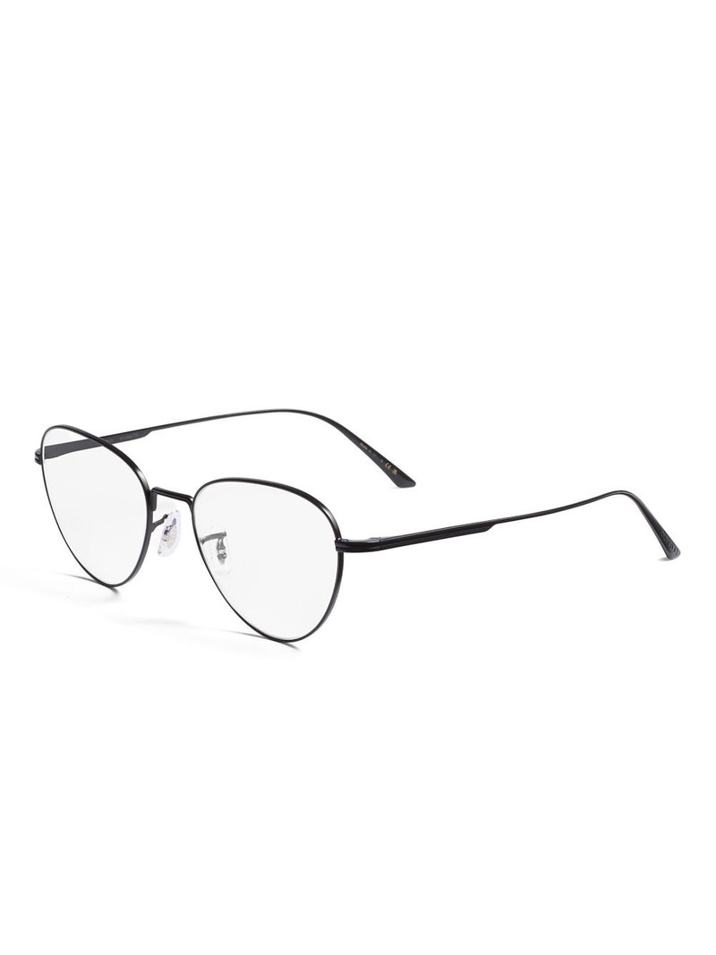 KHAITE oval-frame glasses outlook