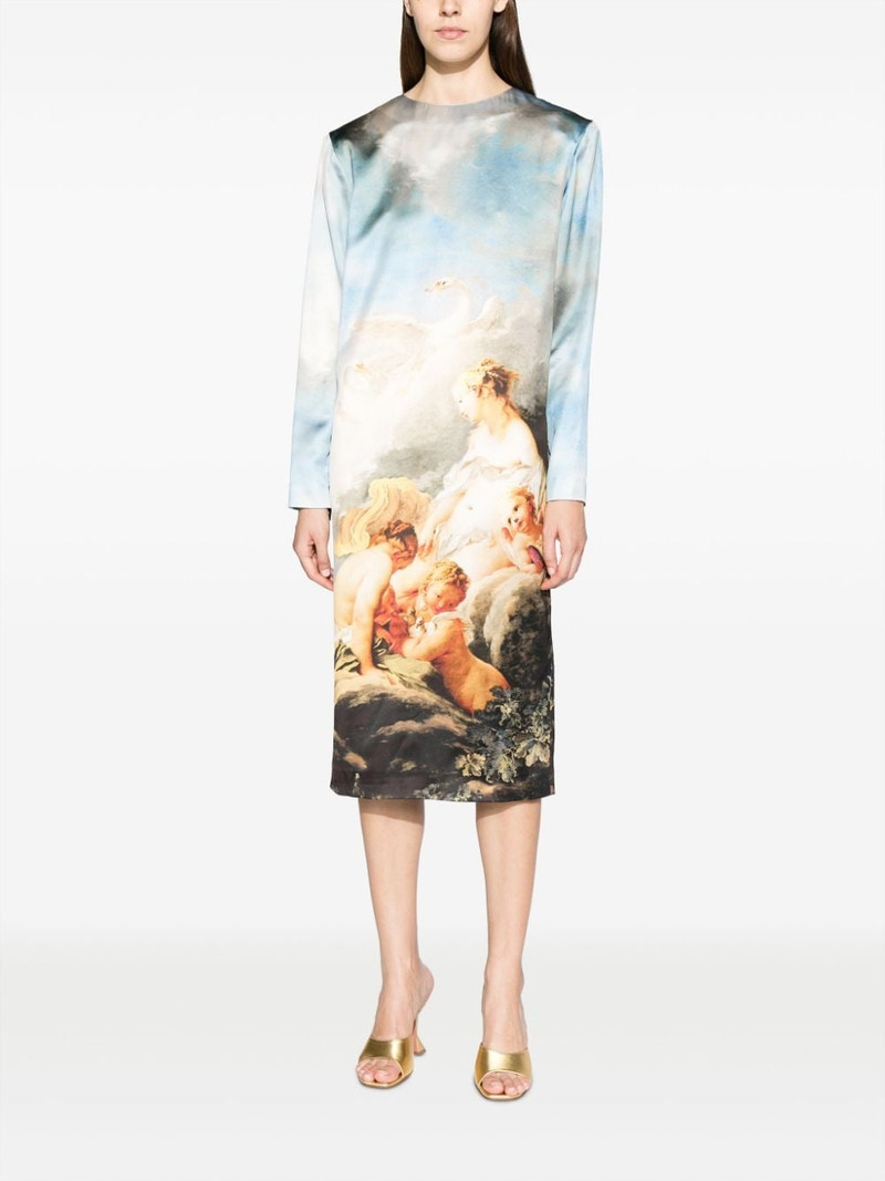 Roberto Cavalli graphic-print mid-length dress outlook