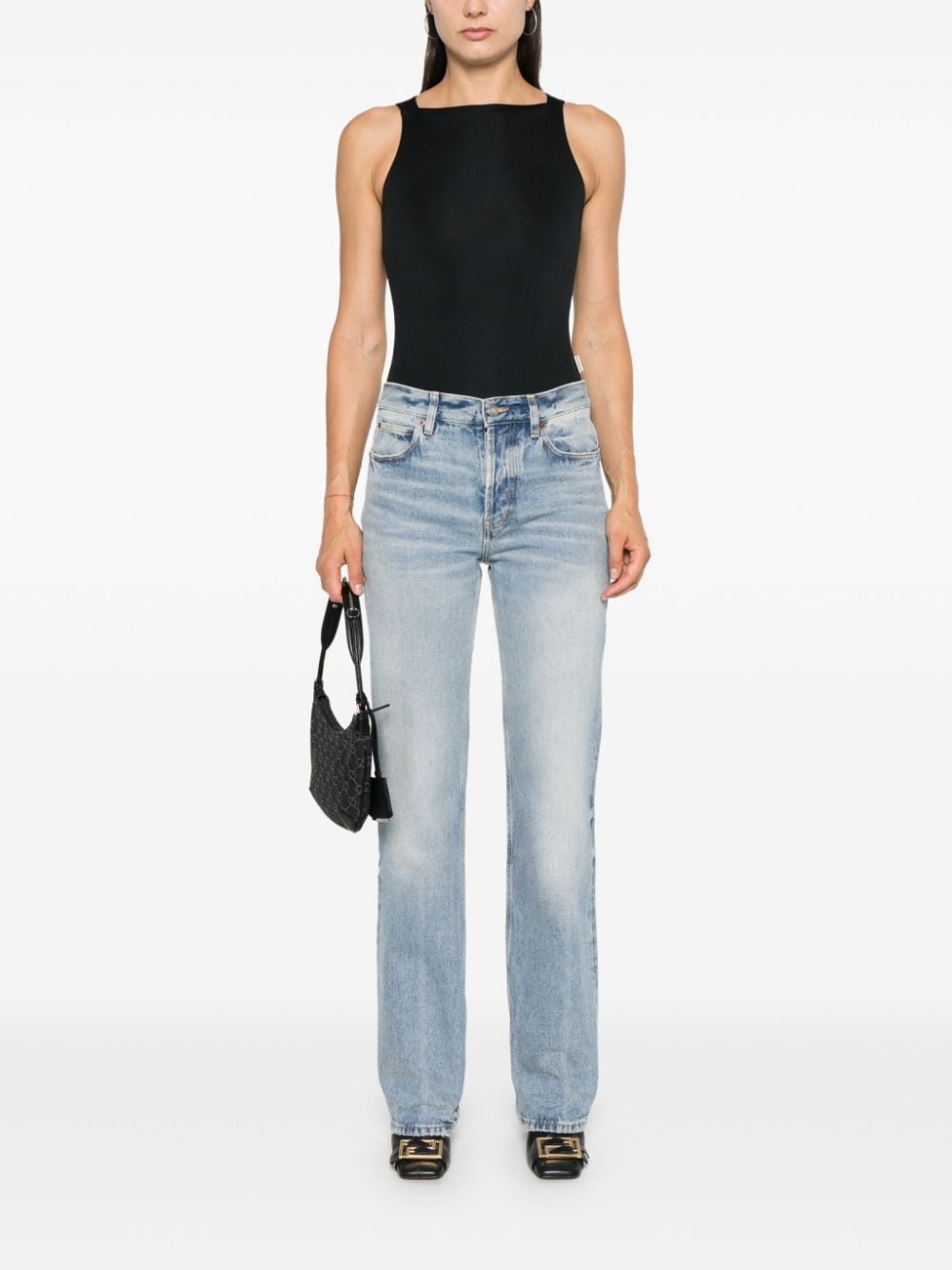 low-rise straight-leg jeans - 2