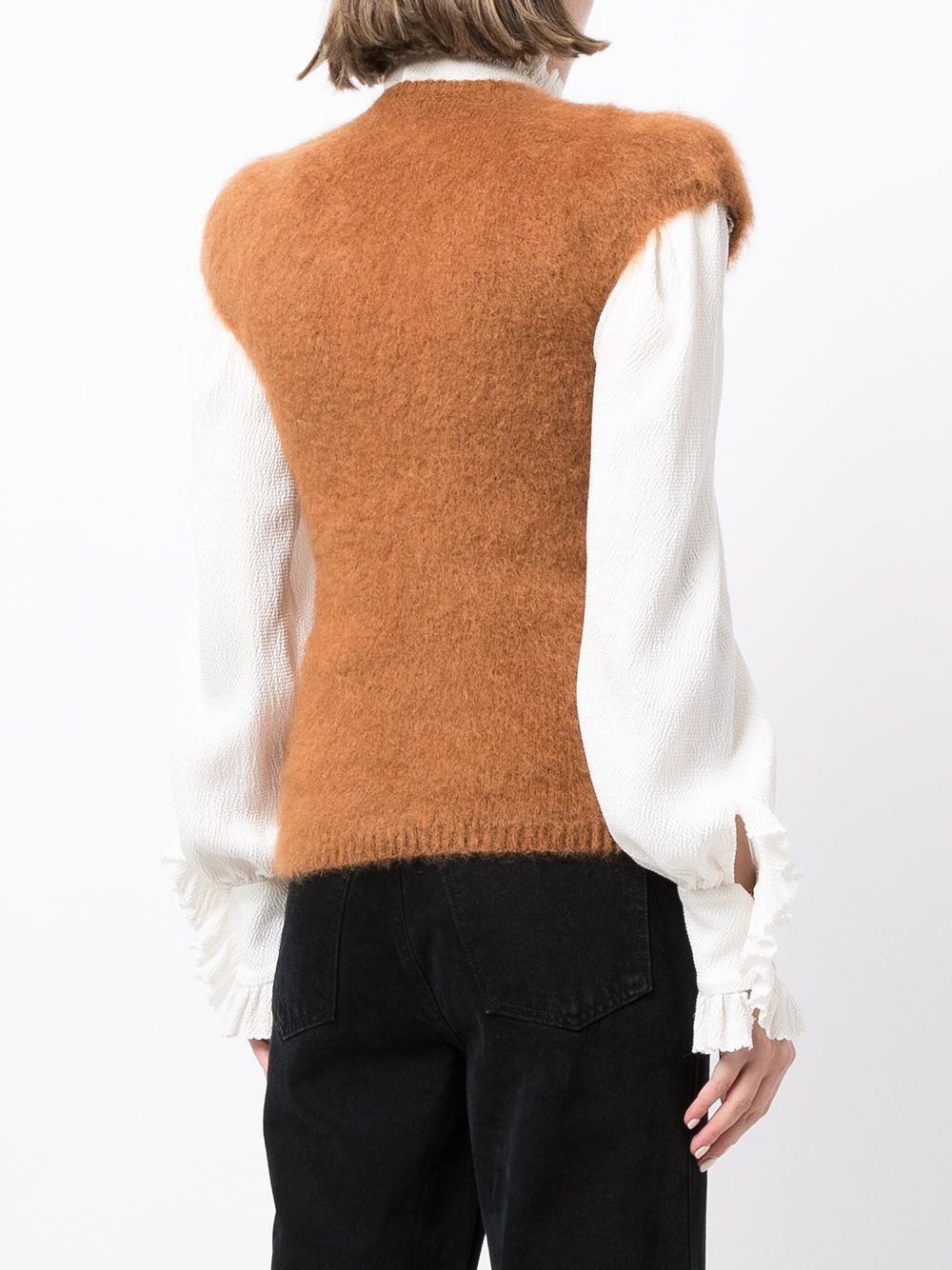 knitted mohair-blend top - 4