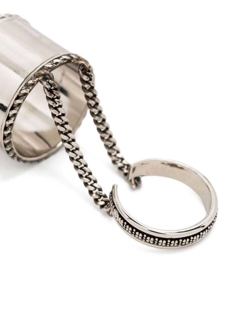 engraved-logo double-ring - 3