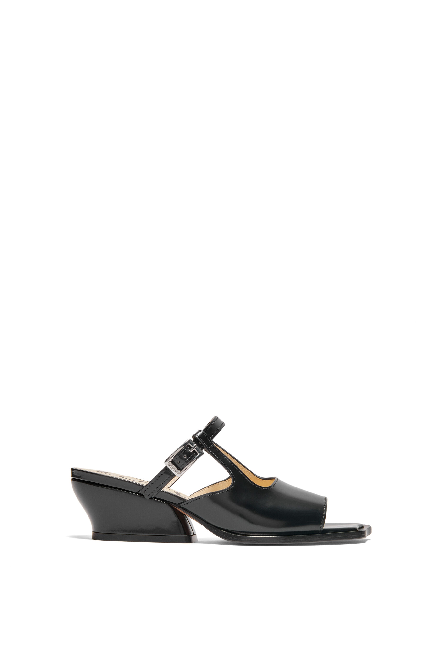 Onda open-toe mule in brushed calfskin - 1