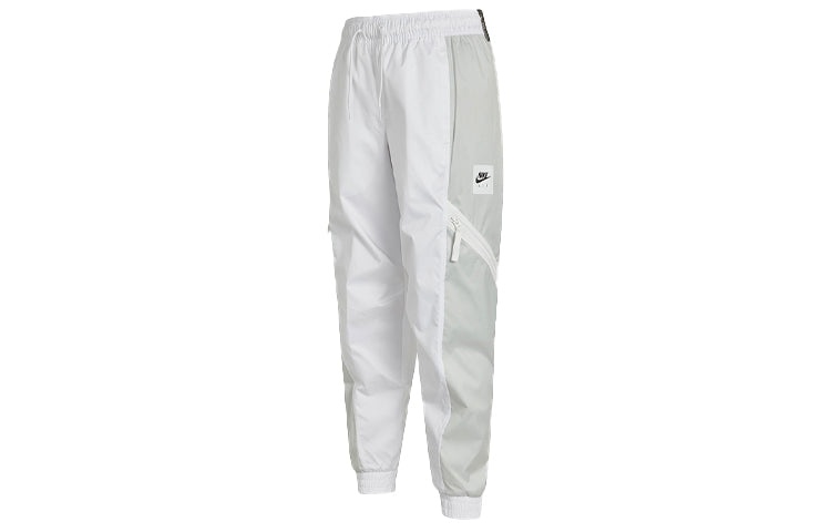 Nike Air Contrast Stitched Windproof Tie Woven Sweatpants For Men White DA0241-100 - 3