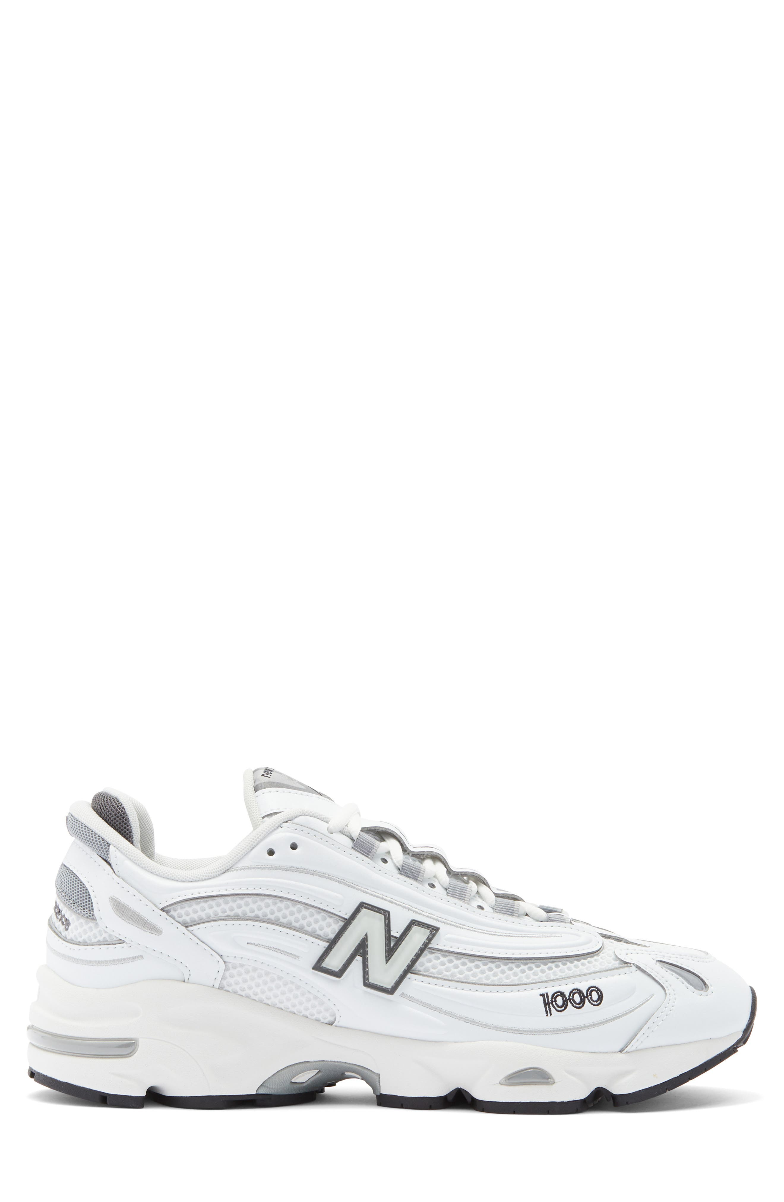 New Balance Gender Inclusive 1000 Sneaker in White/Grey Matter at Nordstrom - 3