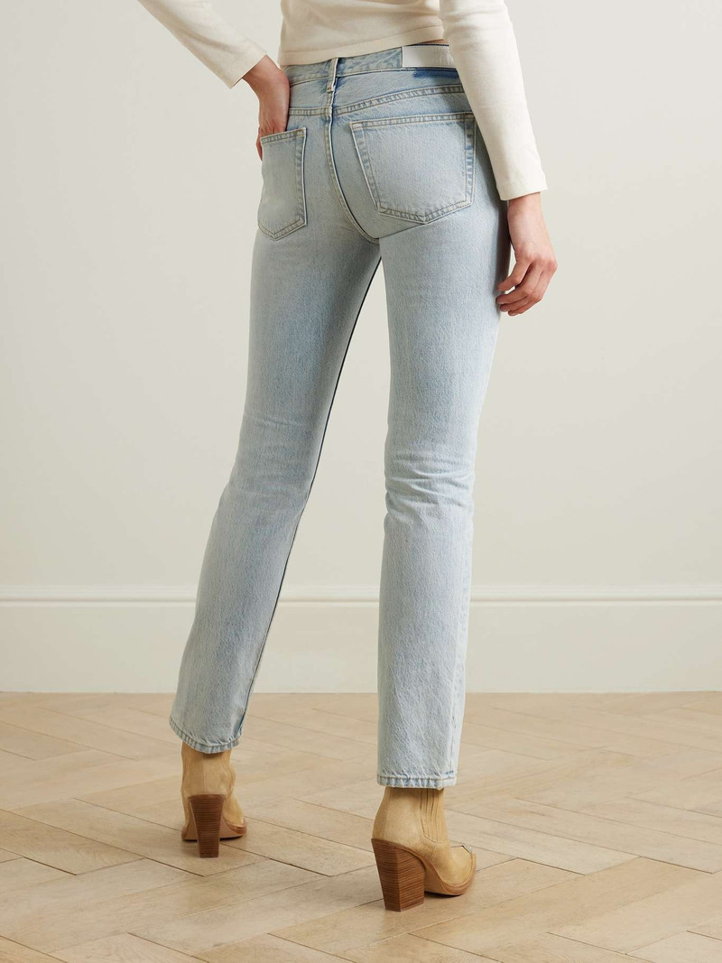 + NET SUSTAIN + Pamela Anderson The Anderson high-rise slim-leg organic jeans 4