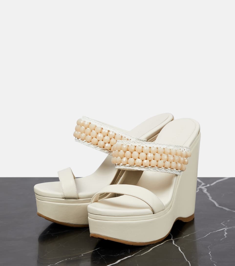 Amoure Wedge 130 leather sandals - 3